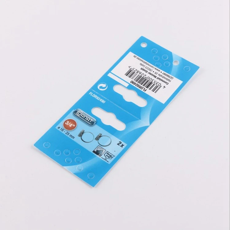 The manufacturer supplies color printing PVC card PP plastic hanging card color plastic tag PP clothing tags