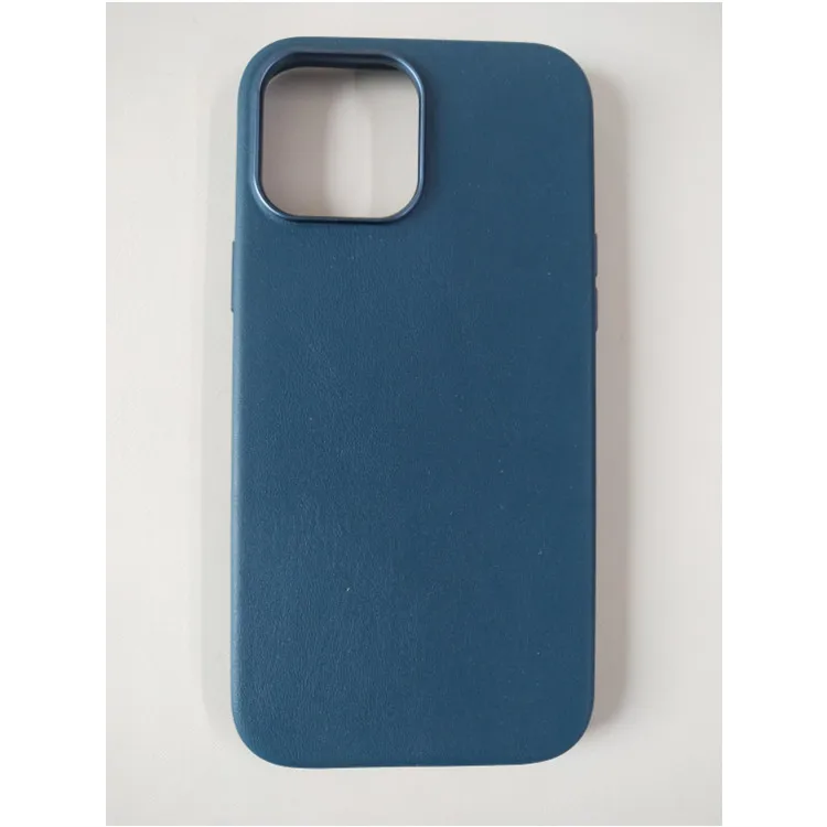 Skin friendly and Eco friendly leather silicone leather iPhone case for iPhone 12/13