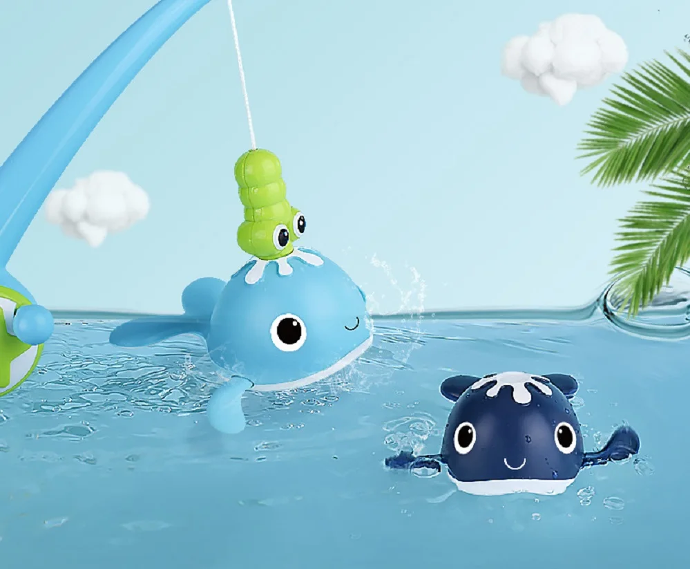 Clockwork Water Park Aquarium Moving Swinging Cartoon Christmas Wind Up Babies Fish Toys