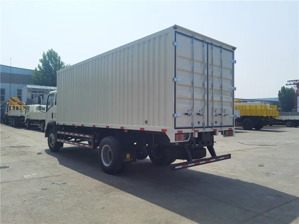 8 ton to 10 ton bottom price logistics company new 4x2 dry cargo delivery howo van