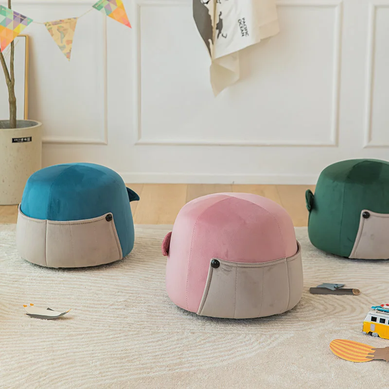 Li&Sung 20185 Fashion Design Comfortable Fancy Children Wood ottoman pouf Animal Stools