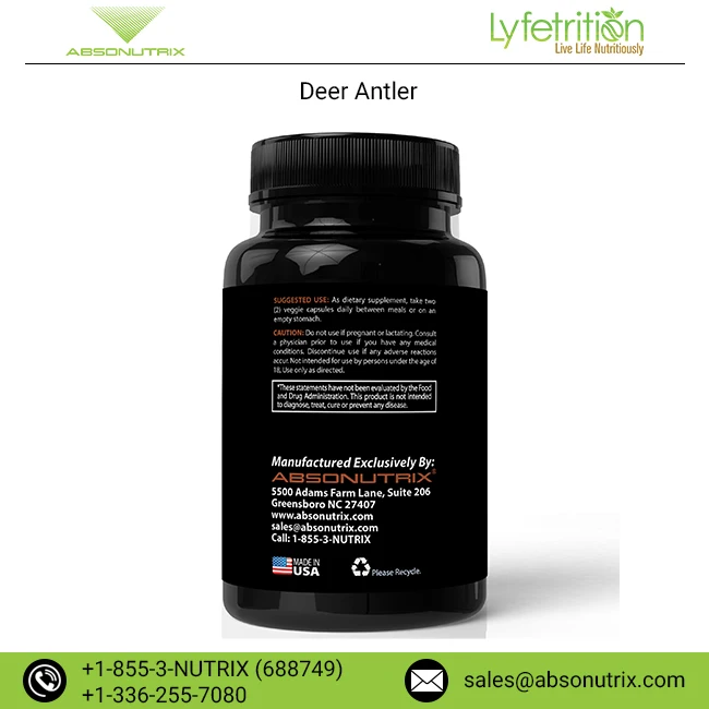 Highly Recommended Absonutrix Deer Antler Liquid Supplements