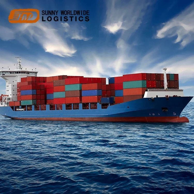 20ft 40ft FCL LCL container sea freight forwarder from China to Europe America Asia South Africa sea shipping agent