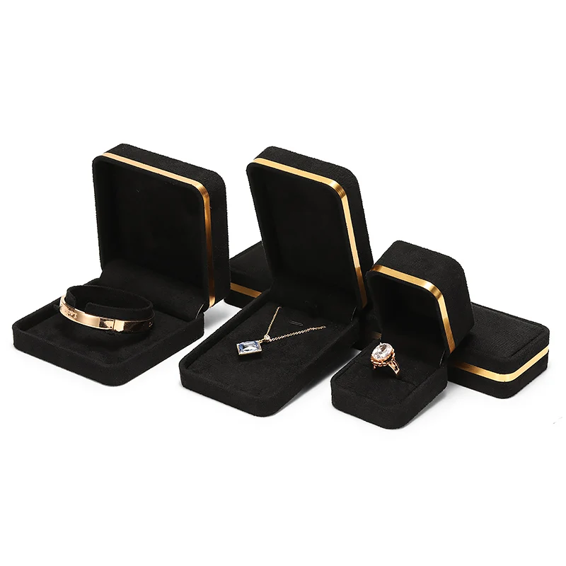 
DIGU Multifunctional Velvet Jewellery Necklace Ring Pendant Bracelet Gift Boxes for Jewelry 