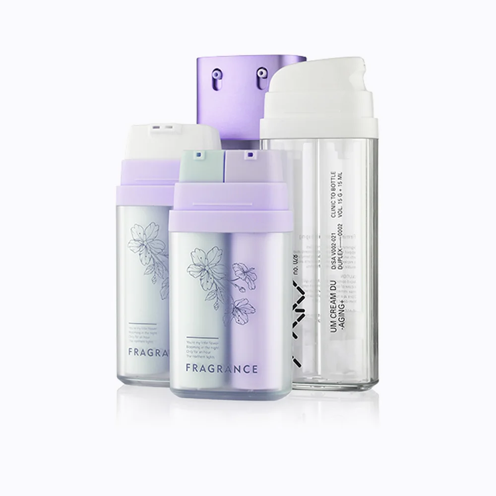 REMAX Plastic Serum Lotion 16ml 20ml 30ml Airless Bottles Square Refillable Airless Pump Bottle Luxury Cosmetic Packaging