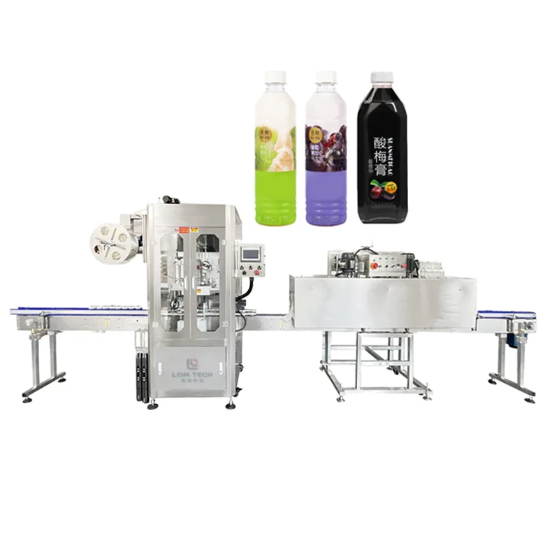 Automatic Full Bottle Wrapping Heat Shrink Sleeve Labeling Machine Cap Body Packaging Machine