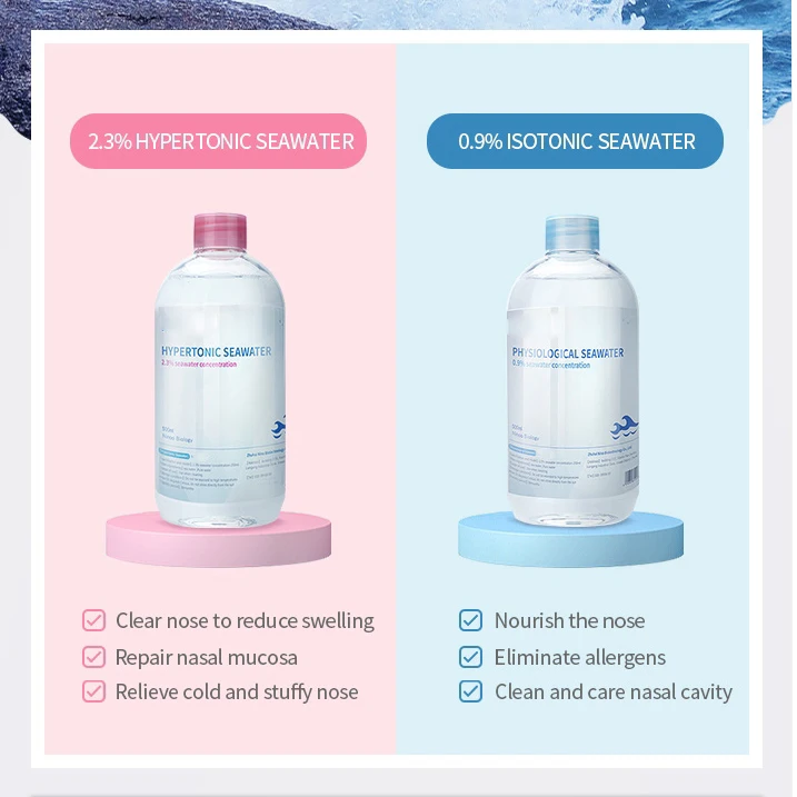 Medical Grade Sterile Saline Solution in 500ML Bottle for Nasal and Wound Care - Isotonic Free for Safe and Effective Use