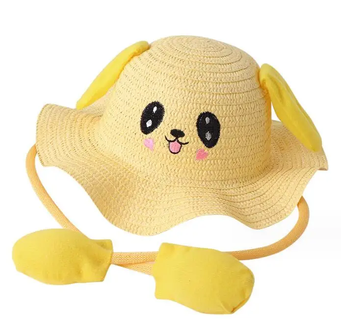 2023082085 Jumping Eers Baby Children Brim Sun Hat paper Straw knitted beach hats 2-8 years