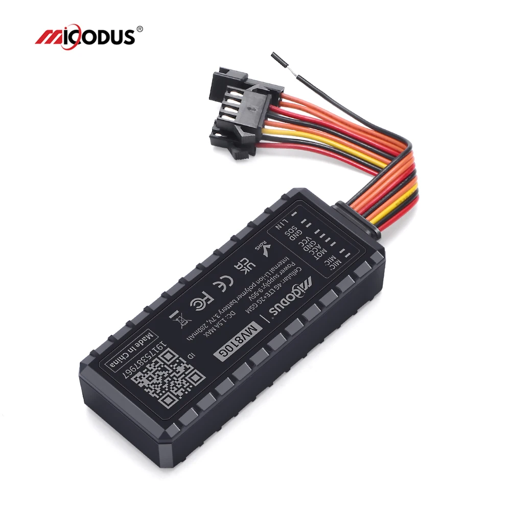 Micodus MV810G Motorcycle Security Door Alarm Vehicle Tracker Device Mini 4G Car Gps Anti Theft Wired Realtime Tracking