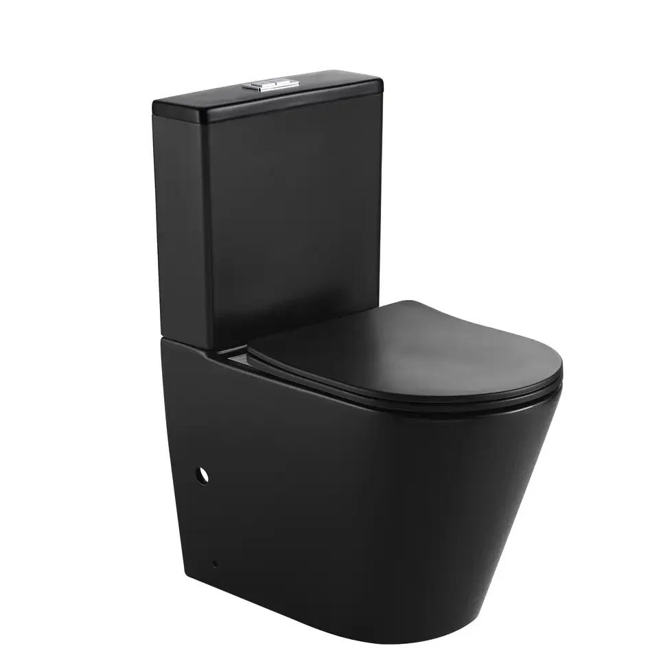 Ванная комната сантехника водяной знак черный белый шкаф для воды напольный Двухсекционный керамический туалет