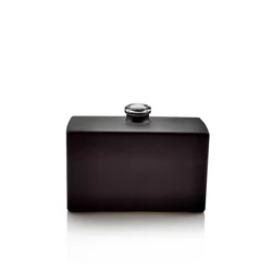 50ml luxury stocked ready to ship matte black parfum bottle with luxurious gold zamac cap black wood plastic cap