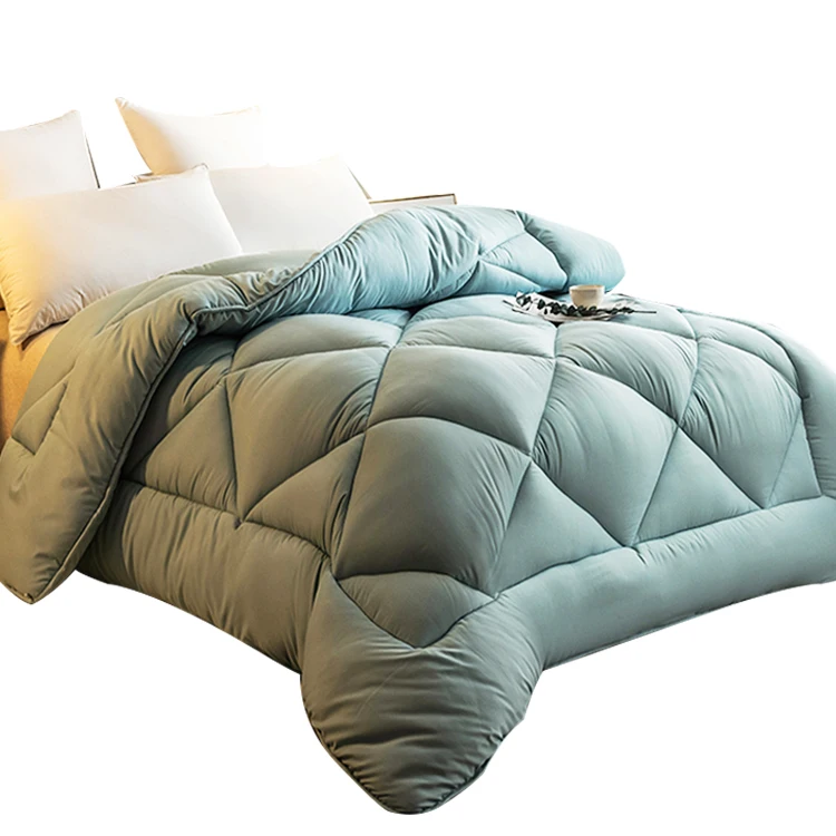 High quality winter reversible down king size bed comforter set luxury