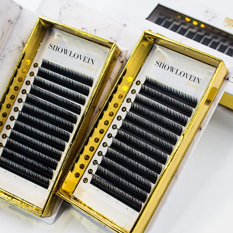 New Matte Soft Wet Lash Extensions 8-15mm 3D Effect Eyelashes Wet Lashes Volume Wet Eyelashes