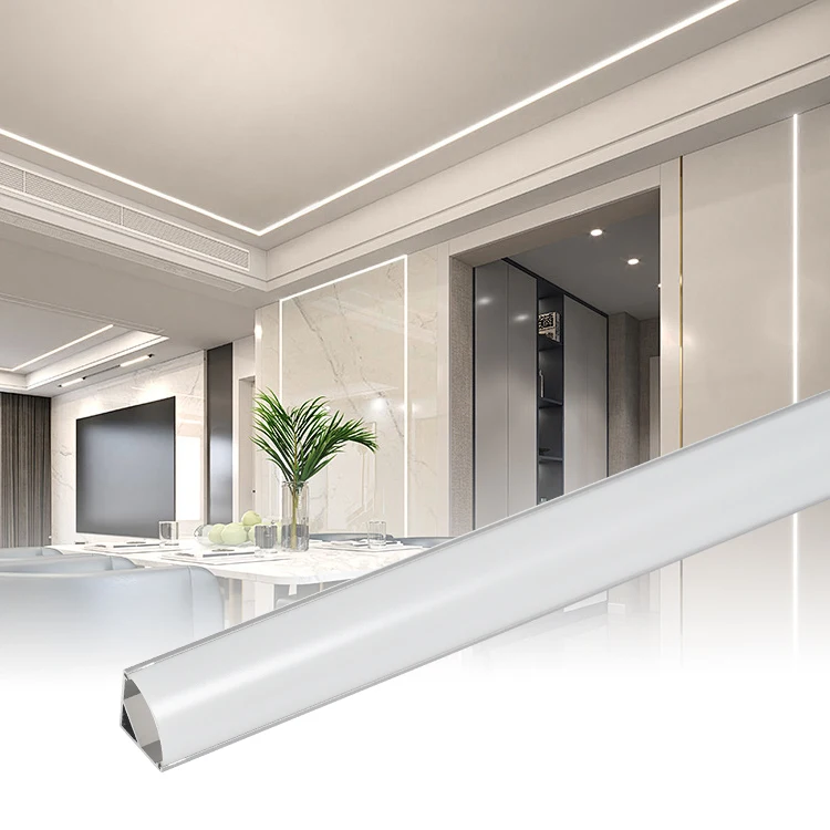 For Cabinet 45 90 Degree Angle Light 16mm Wide Surface Mounted Strip Extrusion channel Corner Led Aluminum Profile
