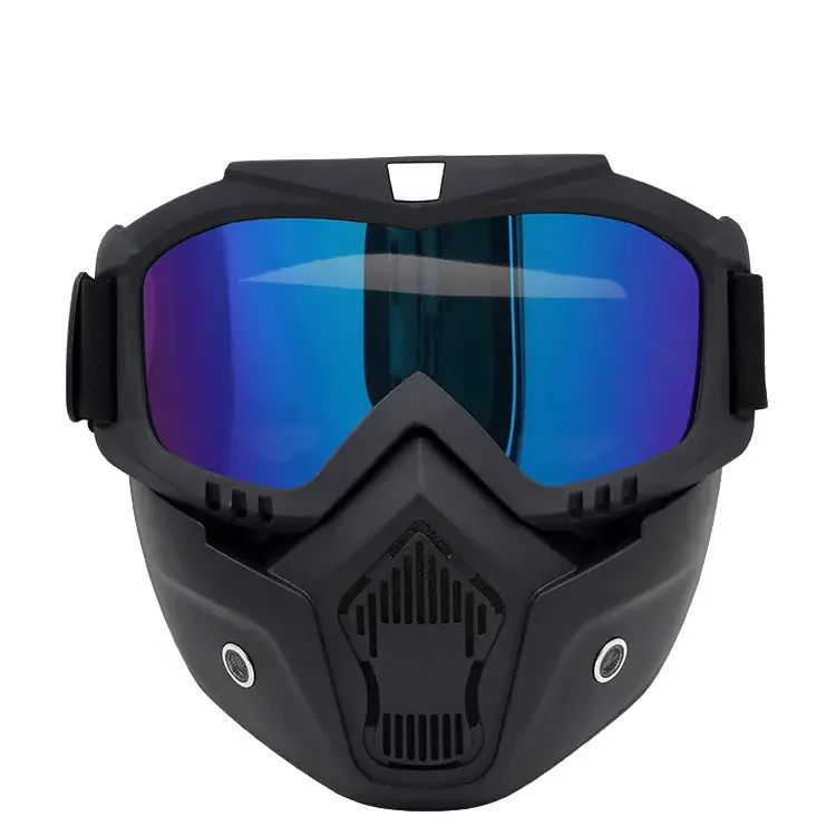 Combat Training Protection Goggles Motorcycle Detachable Skeleton Full Face Mask Tactical Glasses Skull Masks for Helmet