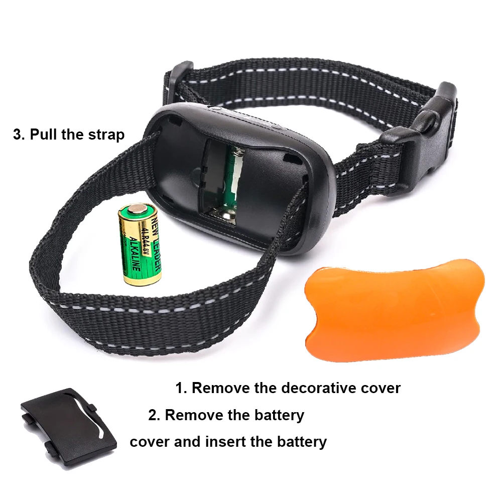 
2021 No Bark Shock Collar battery Dog Bark Collar no shock bark collar 