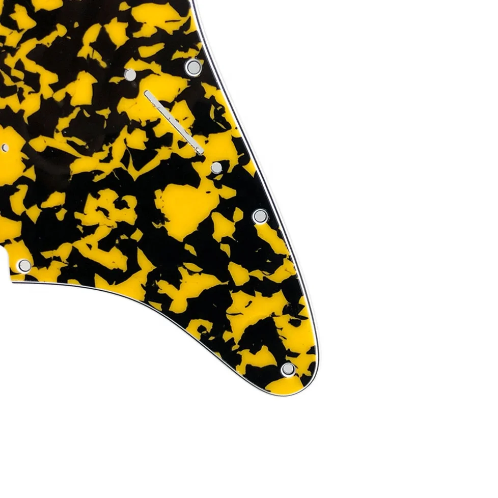 Pleroo Guitar pickguards suit for 11 Screw Hole ST Deluxe Humbucker HSS Guitar No control hole Scratch Plate