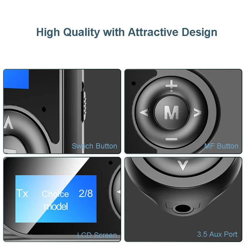 Bluetooth version 5.0 USB Dongle 2in1 Wireless Bluetooth audio Transmitter Receiver for TV Speaker Amplifier Projector Car