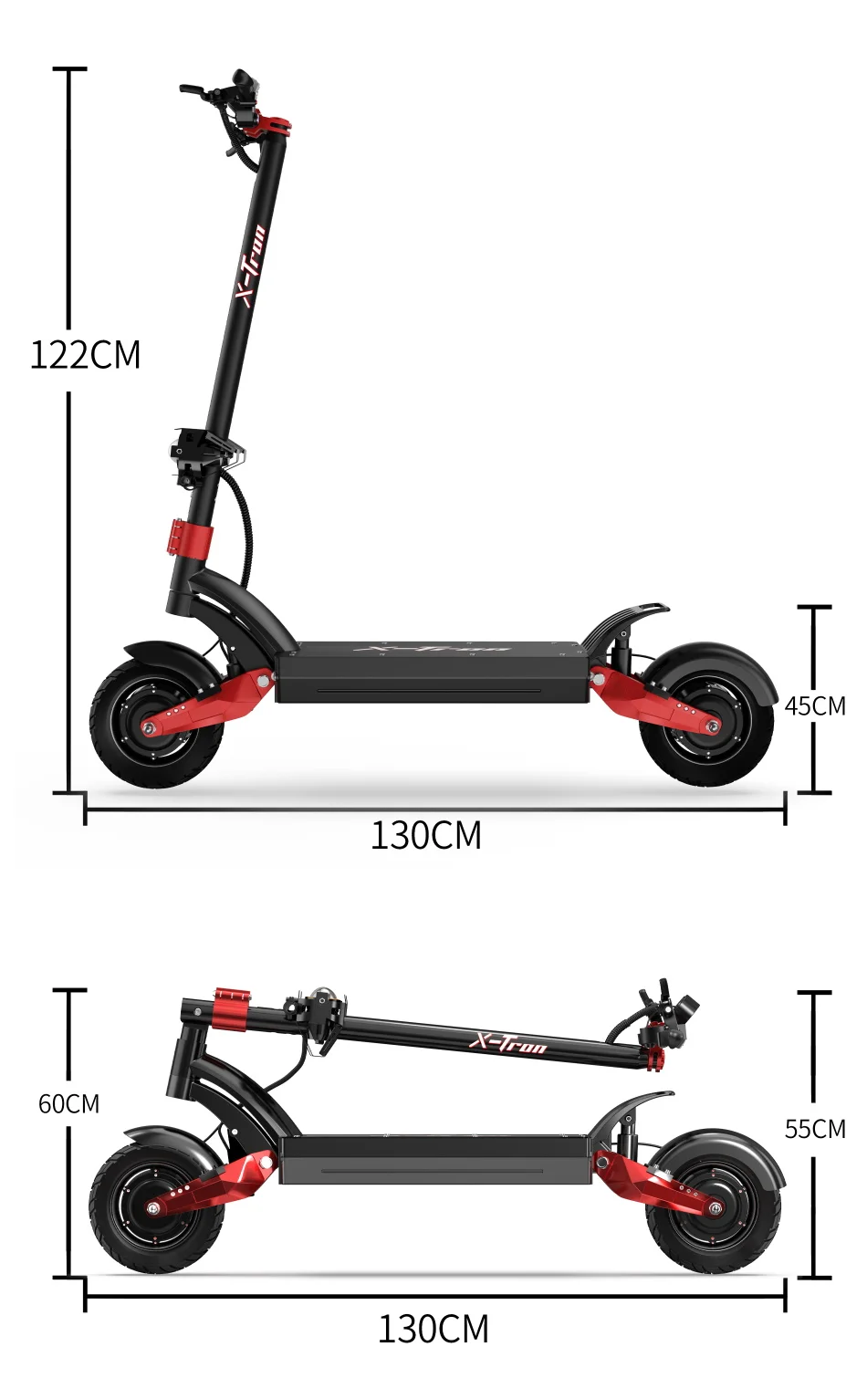 ЕС склад D10 электрический скутер ноль 10X 23.4AH 20.8AH E 1600W * 2 двухмоторный с сиденьем