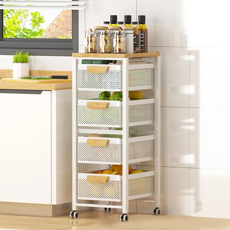 salon hand cart tool makeup case carts kitchen beauty hand manicure trolley wheels Fruit vegetable storage basket drawer