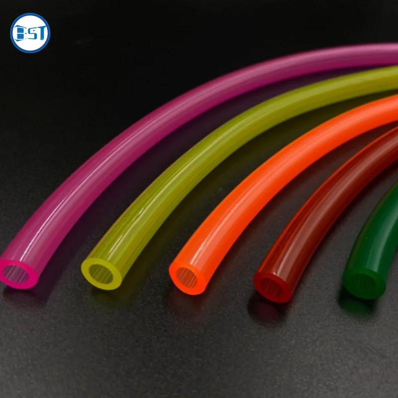 High Quality Custom Colored Silicone Hookah Tube Tailored Rubber Shore 65A PVC PU soft flexible tubes