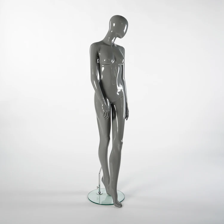 Clothes shop display full body life size female mannequin with egg head wedding dress mannequins for whole sale