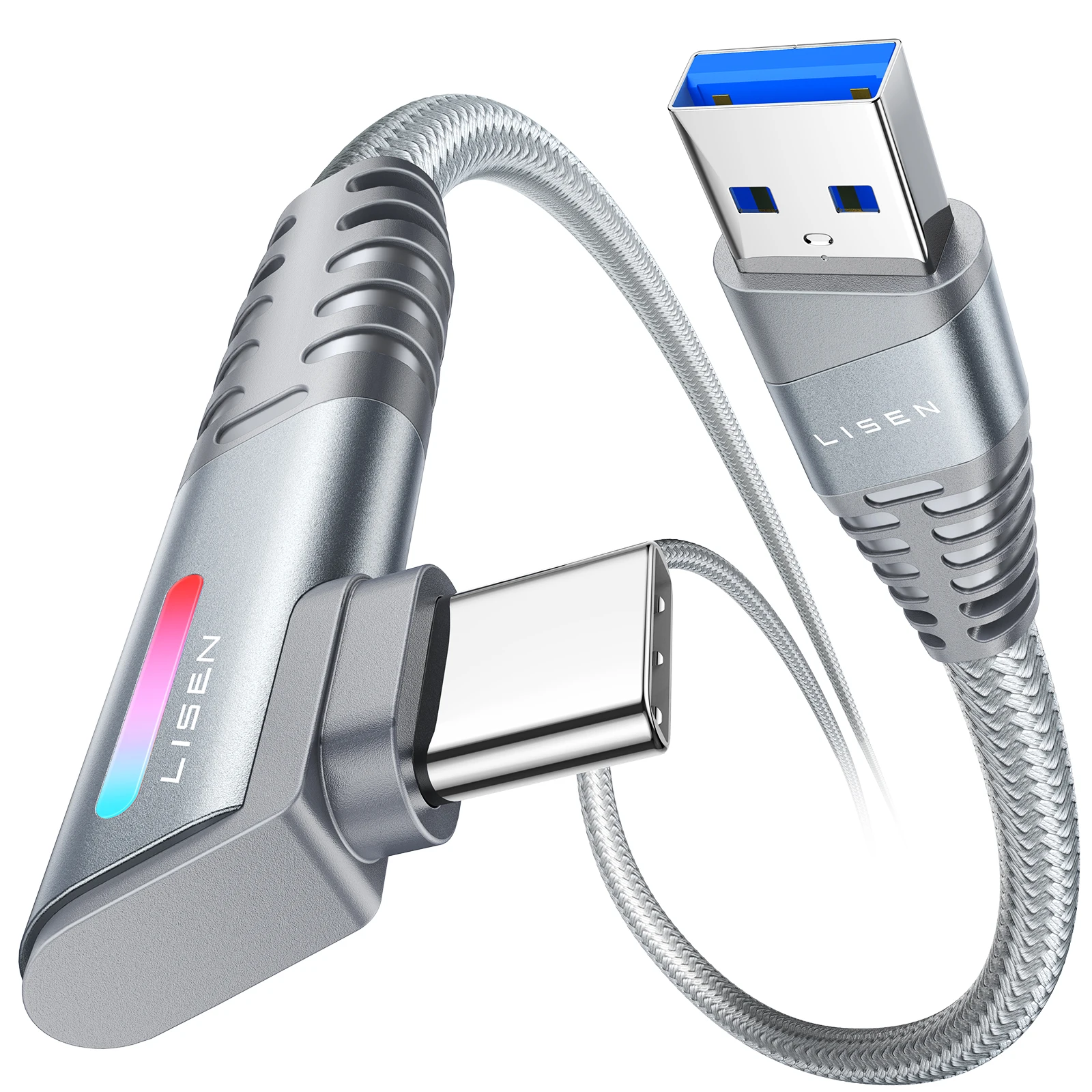 5Gbps High Speed Transfer 3.1A Fast Charging USB 3.0 to USB C Cable for Meta R Headset and Gaming PC LISEN Link Cable