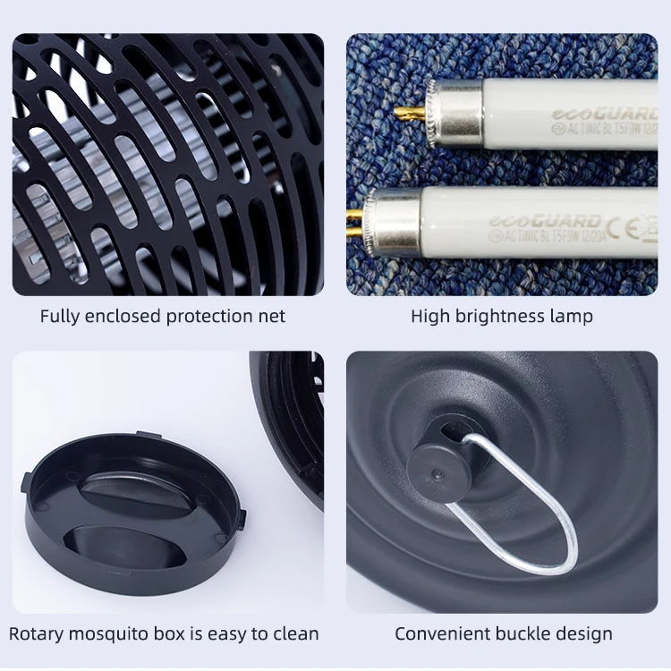 Factory Supplier Portable Insect Killer 15w Pest Control Bug Zapper Electric Mosquito Killer Lamp Mosquito Trap