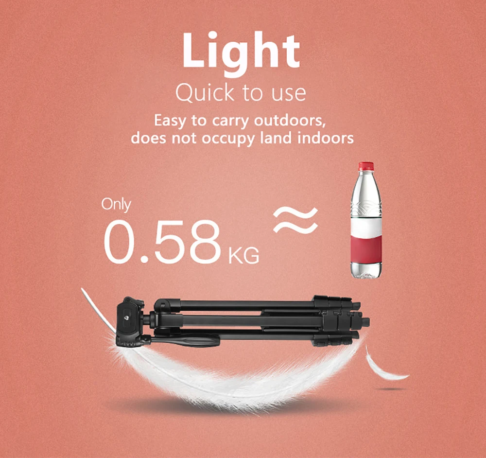 BZ Retractable tripod is suitable for mobile phone live broadcast, outdoor shooting and live broadcast fixed tripod
