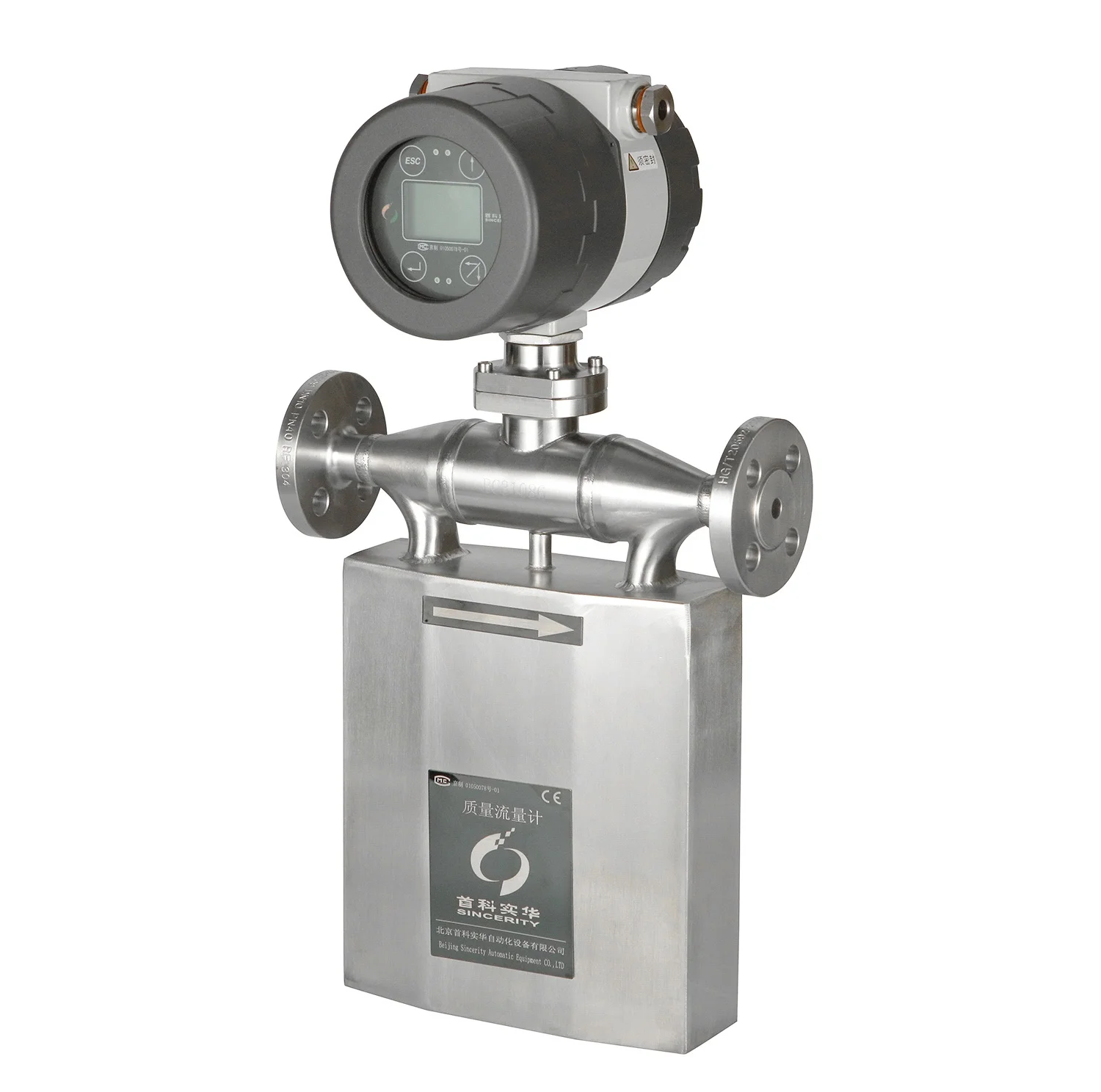High Precision Water Meter Flow Meters, Display Screen Lc Oval Gear Coriolis Mass Flow Meter