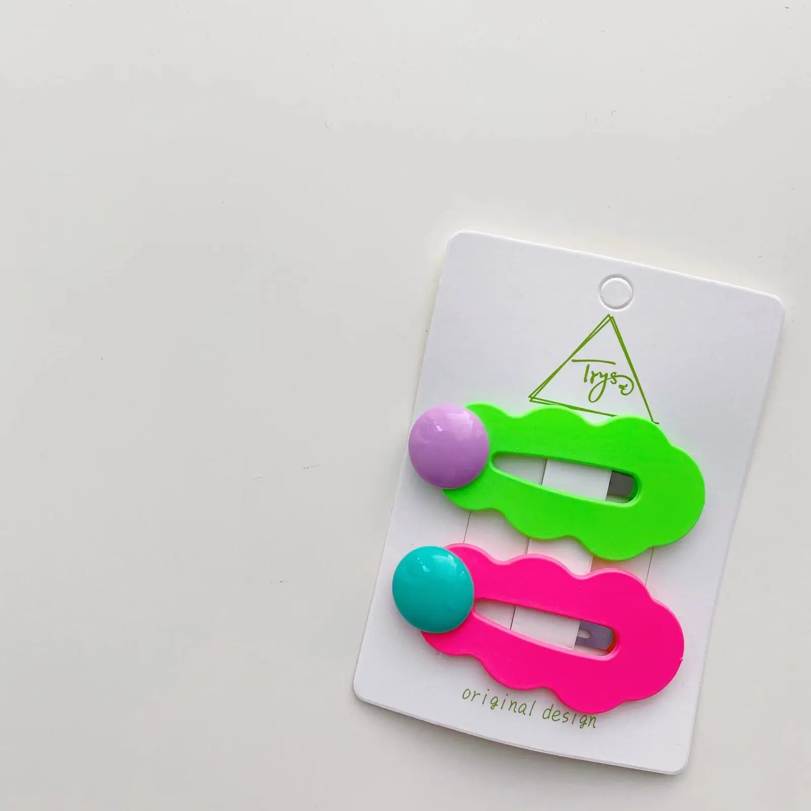 Cute Colorful Beans Design Baby Hair Grip Headwear Accessories Girls Hair Clips