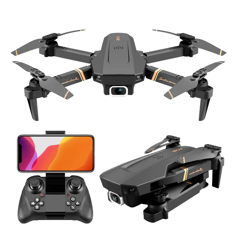 4K HD Wide Angle Camera 1080P WiFi fpv Drone Dual Camera Quadcopter Real-time transmission Helicopter Toys V4 Rc Drone