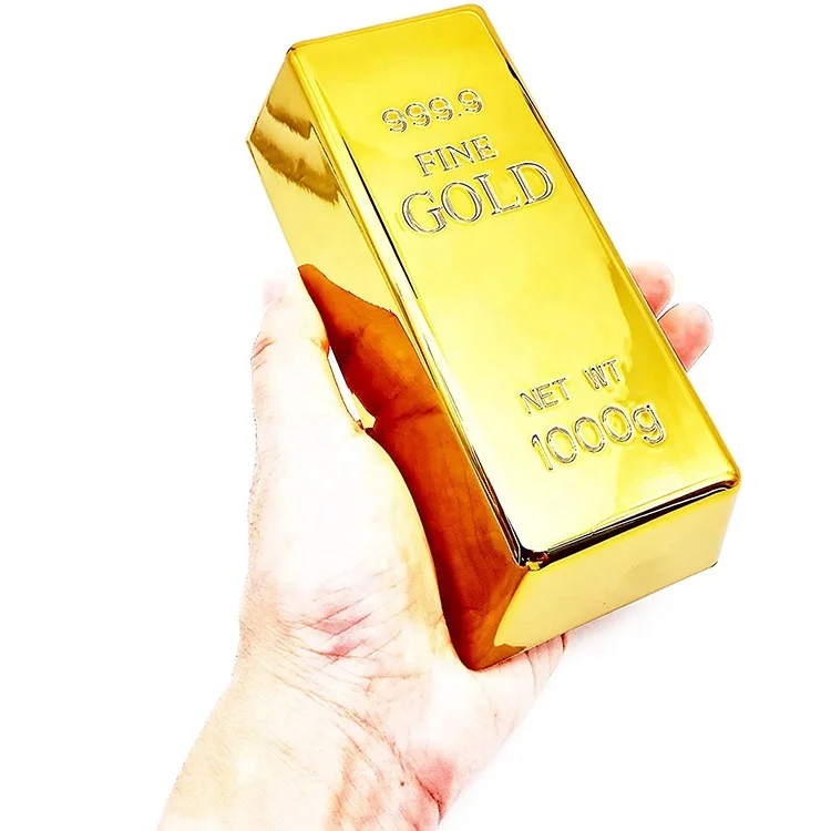 Custom Plastic 20 ounce Weight Gold Bullion Bars 24k