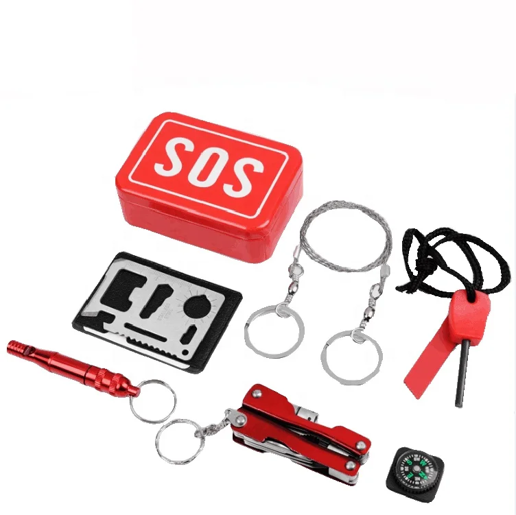 Outdoor Survival First Aid Tool Kit Multi Professional Camping Emergency Survival Kit For Hiking Travelling