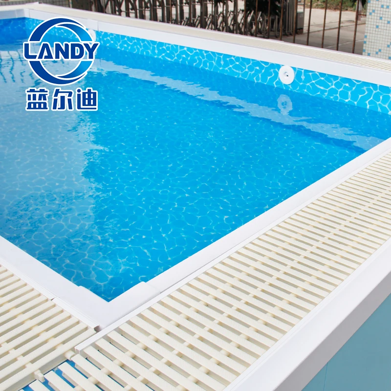 1.5 2mm PVC Swimming Pool Liner waterwave pattern with Anti-slip for Inground Above Ground Pools Custom Patten