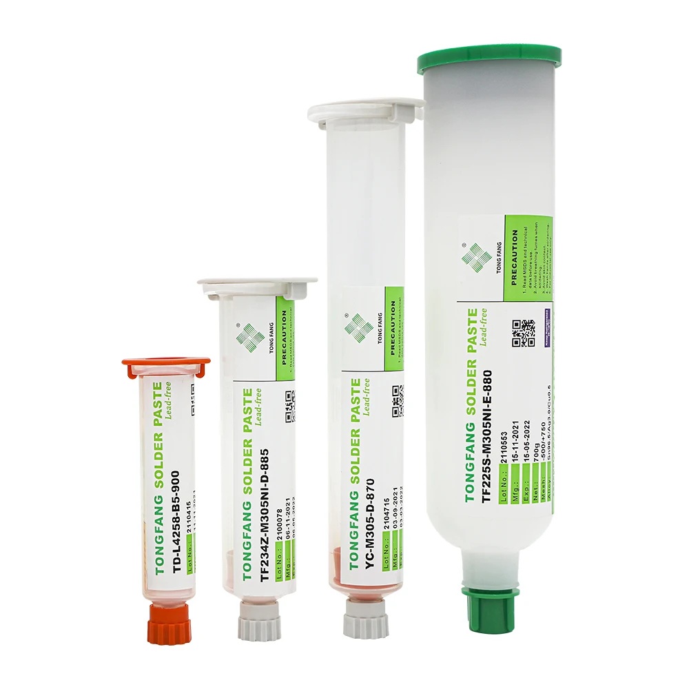 Sn69.5Bi30Cu0.5 low temperature No-clean Solder Paste Lead-free welding Flux SMT PCB LED for consumer electronics