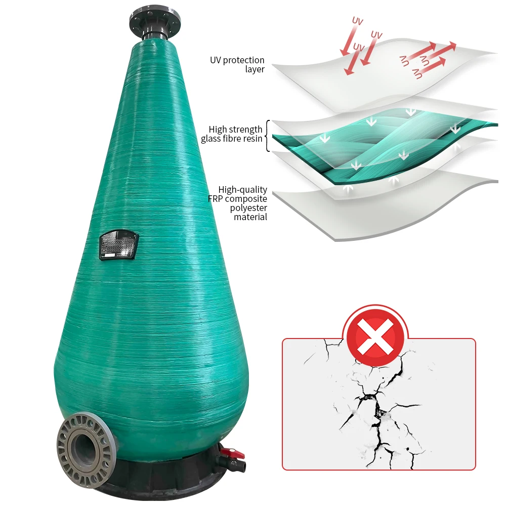 QihangRAS aquaculture ras system oxygen cones resin intertwine dissolved oxygen cone for fish farming