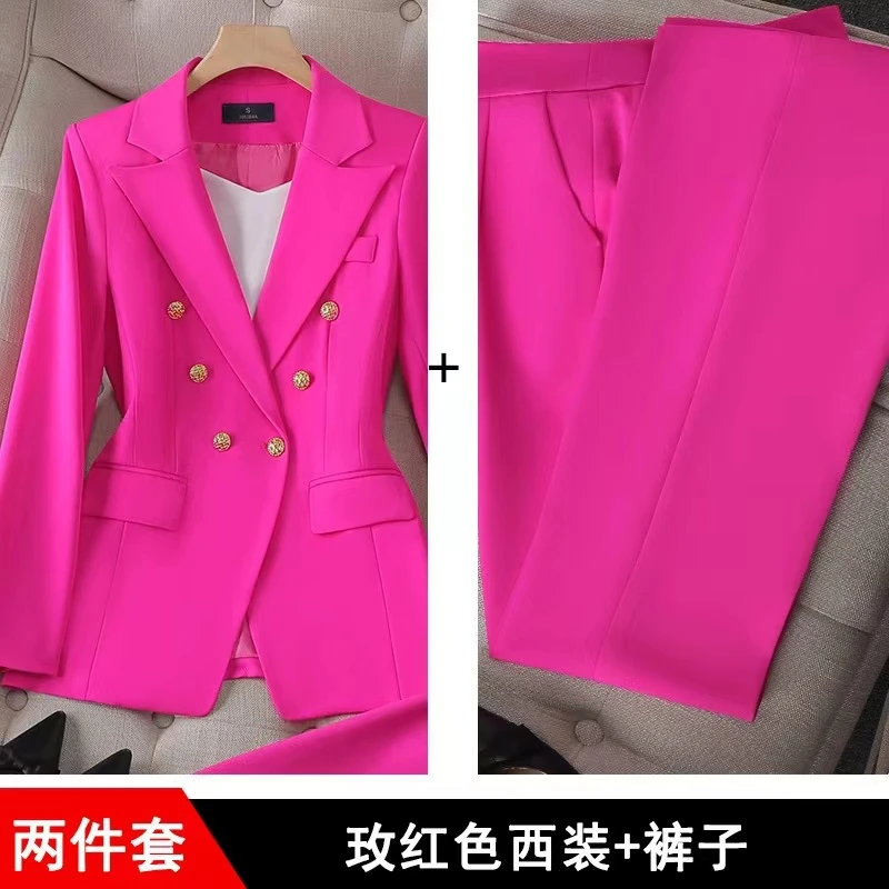 Office clothing for women fashion casual fall outfits street wear two pieces ladies suit