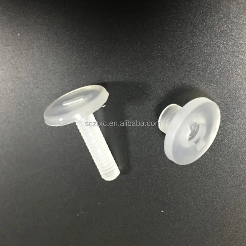 Hot Sale Plastic Binding Screw Clear polypropylene Tornillos M5 Pan Head PP Chicago Transparent Plastic Rivets Tornillos