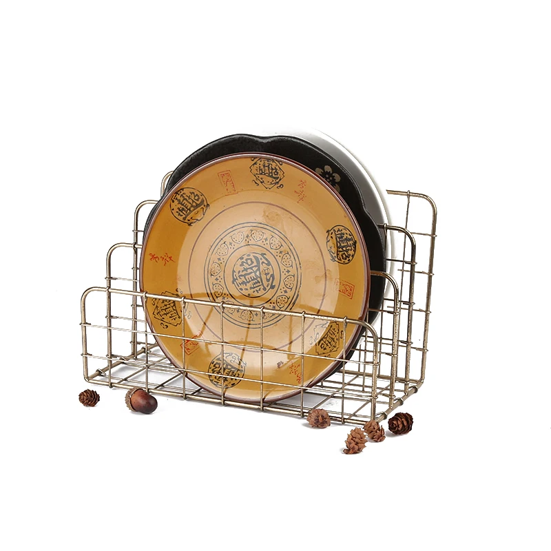 Сетка уровневый слив из розового золота сушилка для посуды стеллаж для выставки товаров 3-х слойная сушилка для посуды