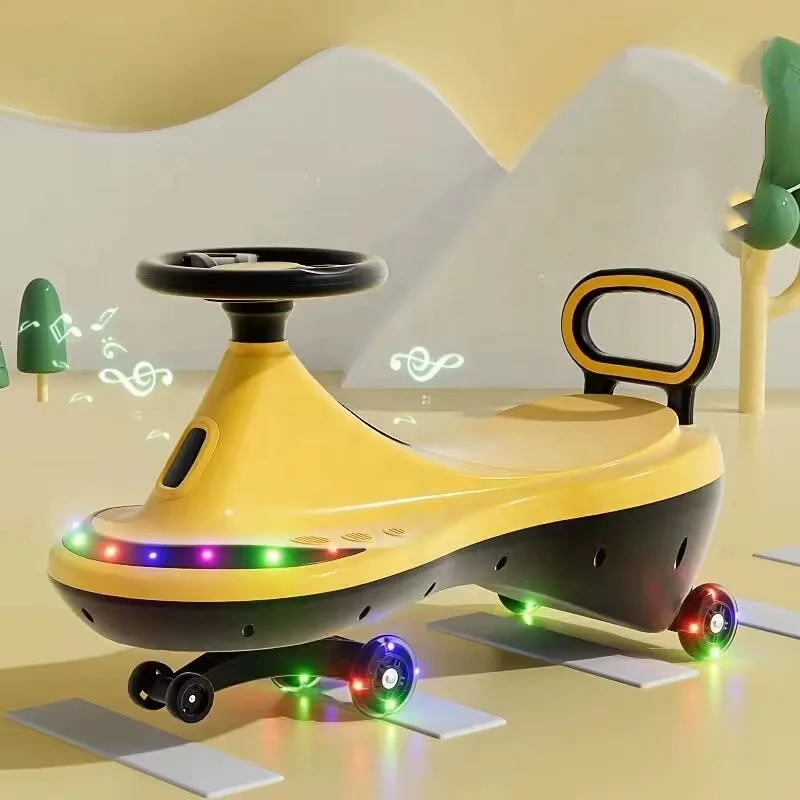 new model kids swing twist car for baby/Cheap price plastic wholesale kids swing car twisters