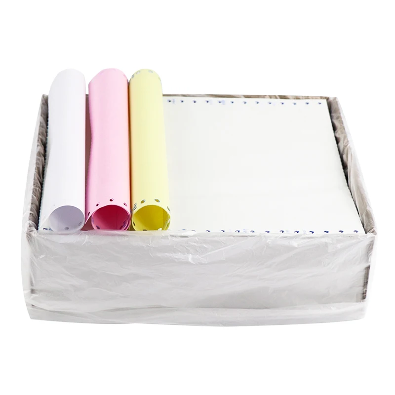 3 Part Continuous NCR Computer Paper for Dot Matrix Printers