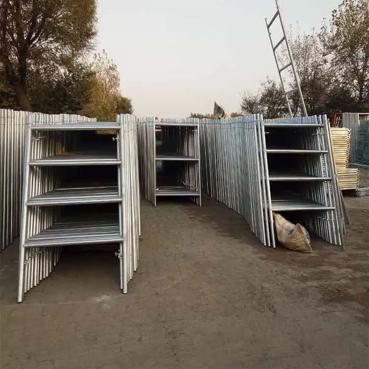 Painted scaffold caster,h frame scaffolding powder coated,step frame scaffolding pin lock 1524x1219mm