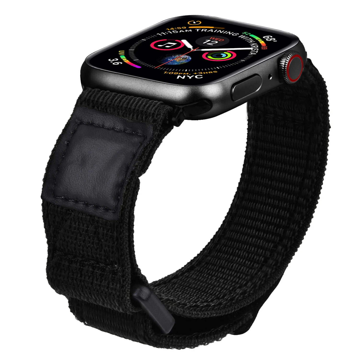 Военный нейлоновый ремешок для часов Apple Watch, нейлоновый кожаный ремешок для iWatch Series 5 4 3 2 1