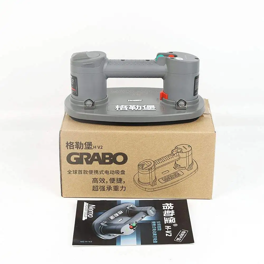 Grabo Electric Vacuum Suction Cup Lifter for Granite Tiles Wood Glass Heavy Lifting Tool Model GRABO H/PRO