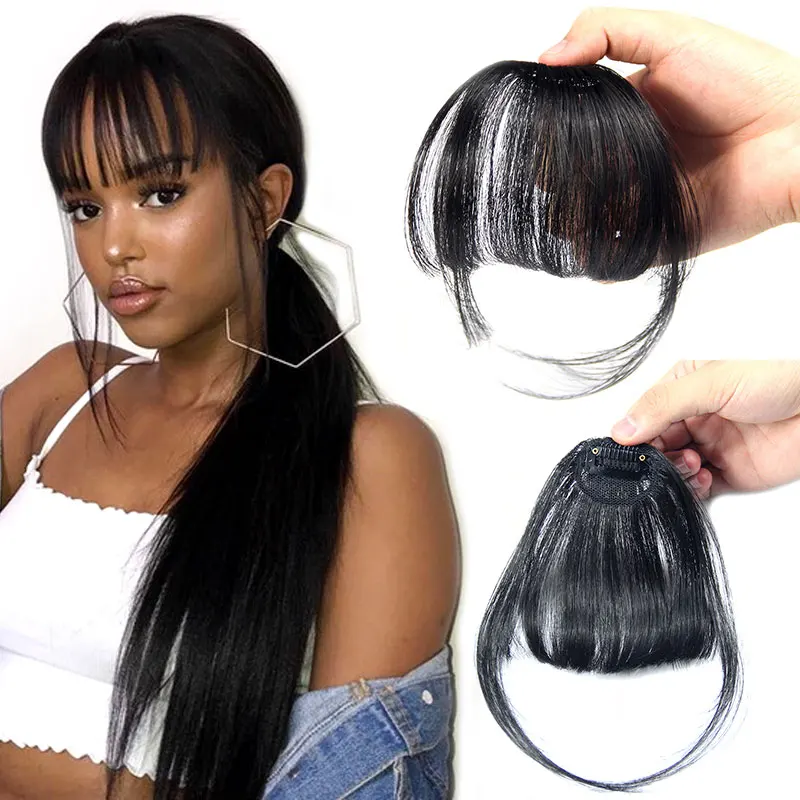 
clip in human hair bangs extensions,bang hair extension ,3d clip-in bangs hair extensions on hair accessories 