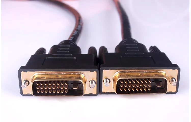DVI-D кабель DVI 24 + 1 со штыревыми соединителями на обоих концах для подключения W/Ферриты с