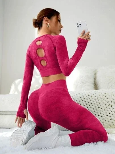 2023 New Seamless Women Yoga Sets Workout Running Yoga Wear tops Push Up leggings Sportswear Gym Fitness Sets Tracksuit LOGO