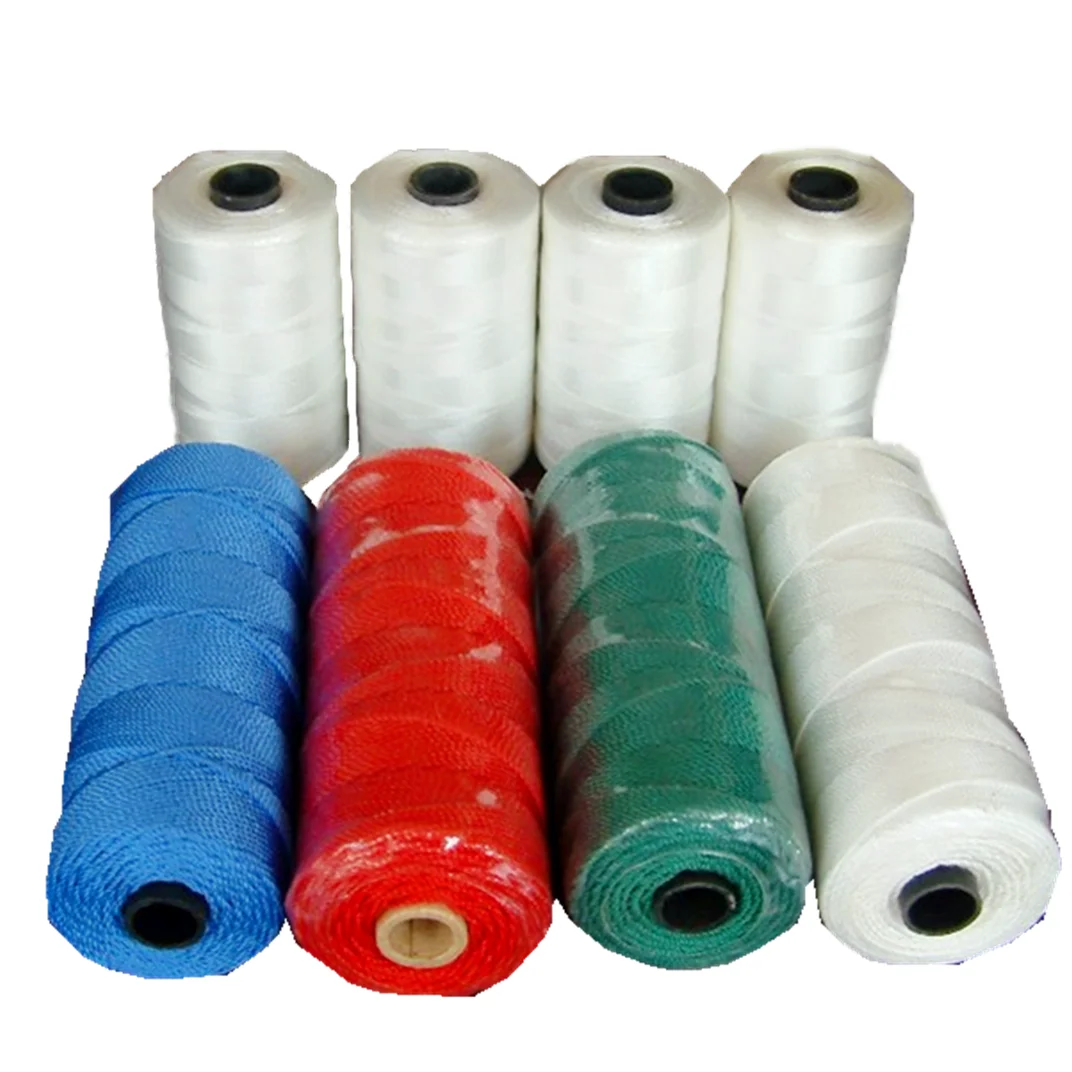 High Quality 380D 18ply 36ply 100g Plastic Fishing Rope Polyethylene PE Multifilament Twine For Agriculture Baling