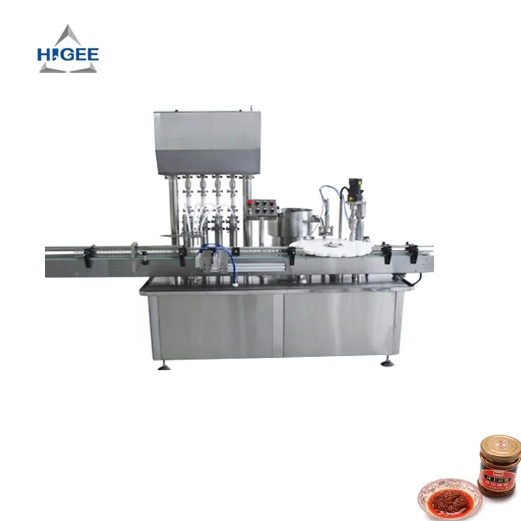 Higee машина для розлива стеклянных бутылок соуса чили 2 унции томатной